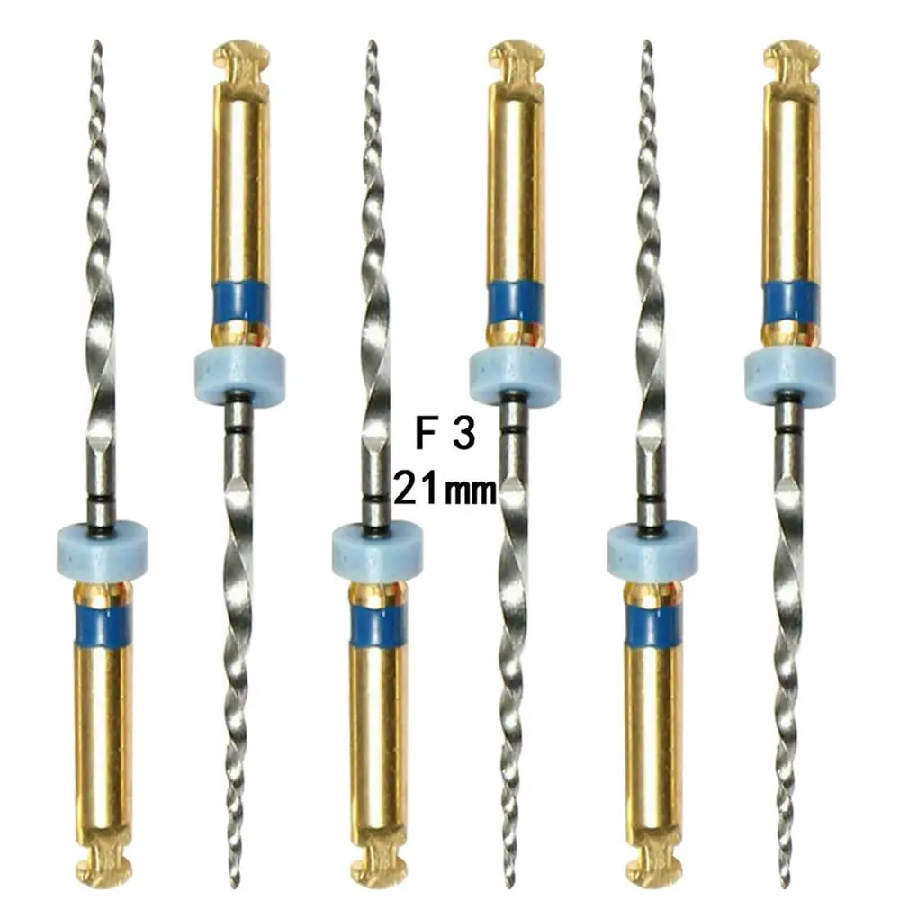 

1Pack(6pcs)21mm F3 Dental Root Canal Files Niti Engine Endodontic File Rotary