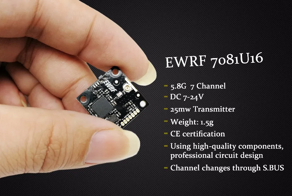 Edrf 7081U16 25 МВт 7CH мини видеопередатчик 1 5 г SBUS для FPV|sbus| |