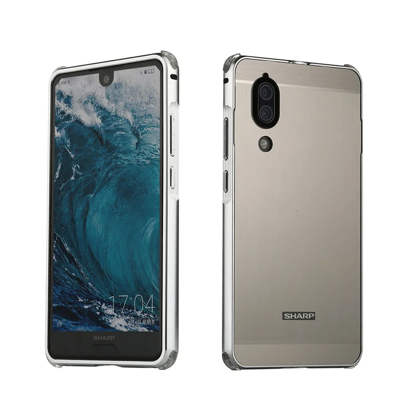 2 в 1 чехол для Sharp Aquos S2 покрытие алюминиевый металлический бампер+ Матовый PC задний Жесткий Чехол для SHARP AQUOS S2 5,5 дюймов Coque