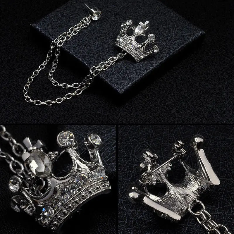 Хрустальная цепочка Костюм с кисточками нагрудный знак брошь воротник на шею