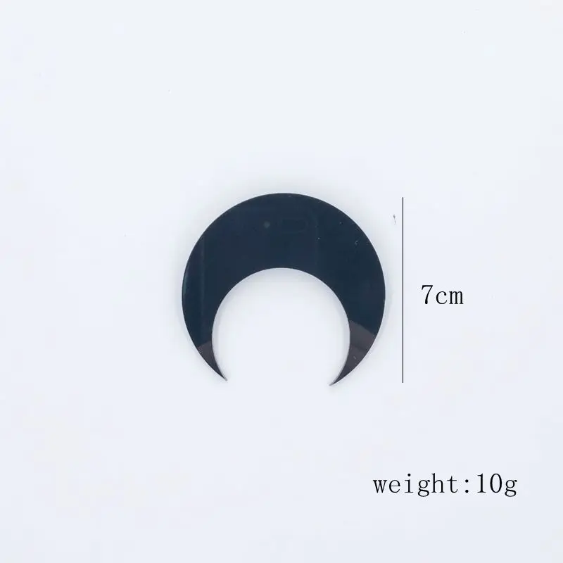 Преувеличенные хип хоп женские ювелирные изделия Акриловые геометрические Луна