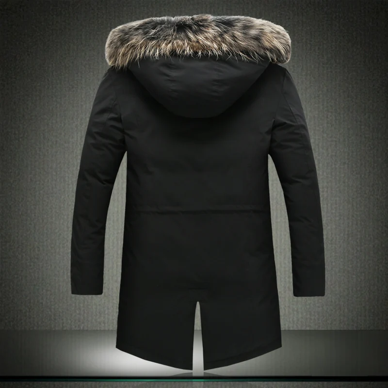 2018 зимние мужские повседневные утепленные куртки 90% белый пуховик на утином пуху