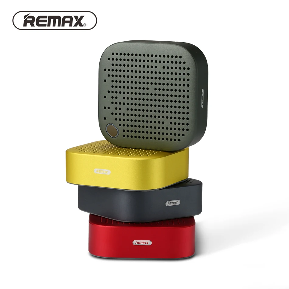REMAX Портативный Мини Bluetooth 4 2 Динамик 1200 мАч Metal стерео музыку бас HD звук 5 Вт
