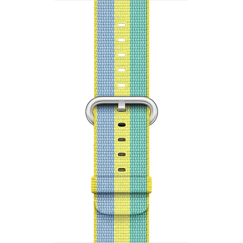 Pollen G URVOI ремешок для Apple Watch series 5 4 3 2 1 тканая нейлоновая ткань-как на ощупь ремешок для iWatch new pride edition Классическая пряжка - Цвет ремешка: Pollen G