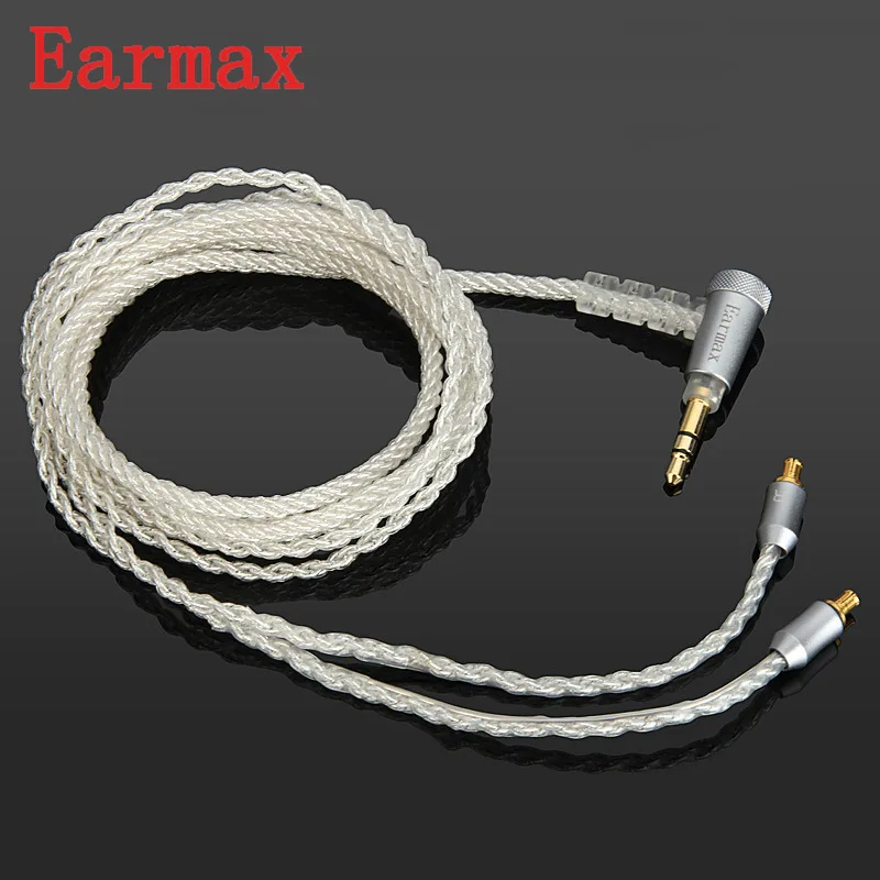Наушники Earmax 3 5 мм к A2DC обновленный кабель с серебряным покрытием плетеный провод