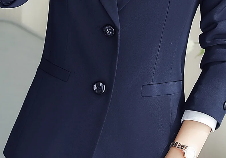 Женский пиджак Осенний однобортный однотонный Профессиональный Тонкий