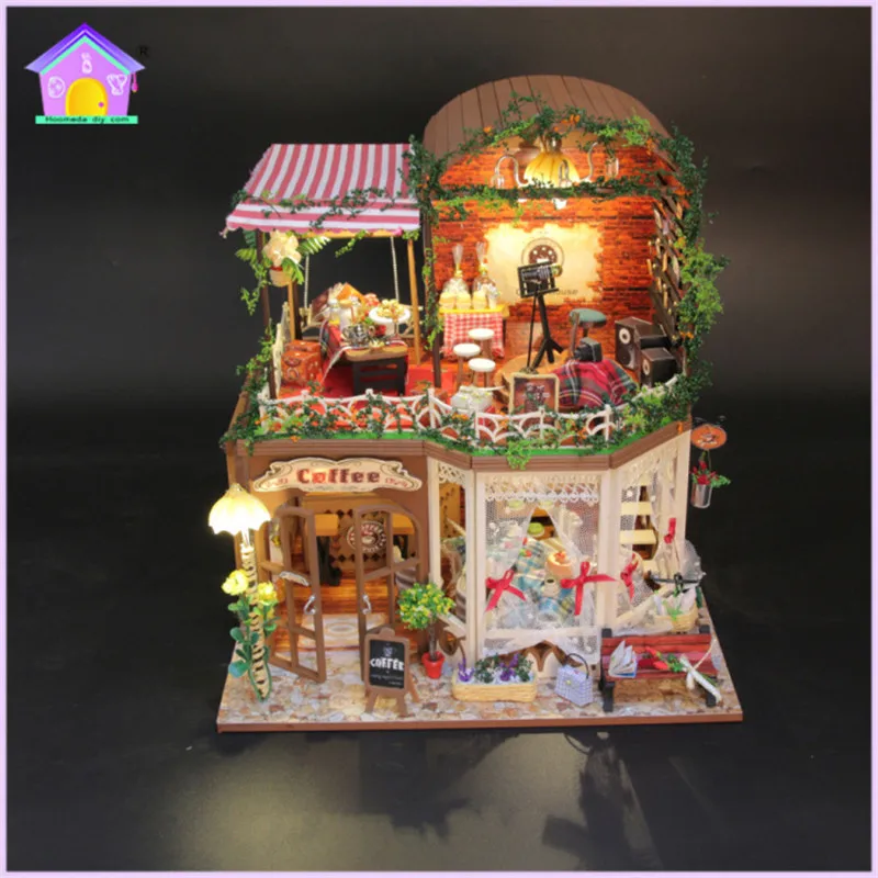 Hoomeda diy doll house miniatures wooden toys D015 Ruia's time moveis casa de boneca for kids gift | Игрушки и хобби