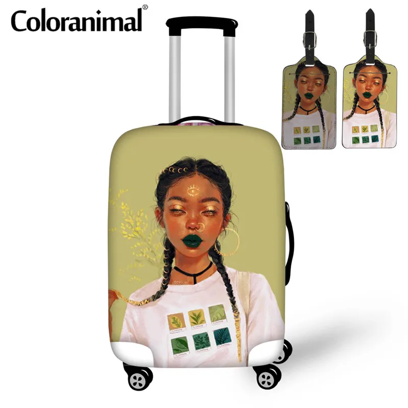 Coloranimal/2019 г. черный американский Африканский для девочек с принтом путешествий