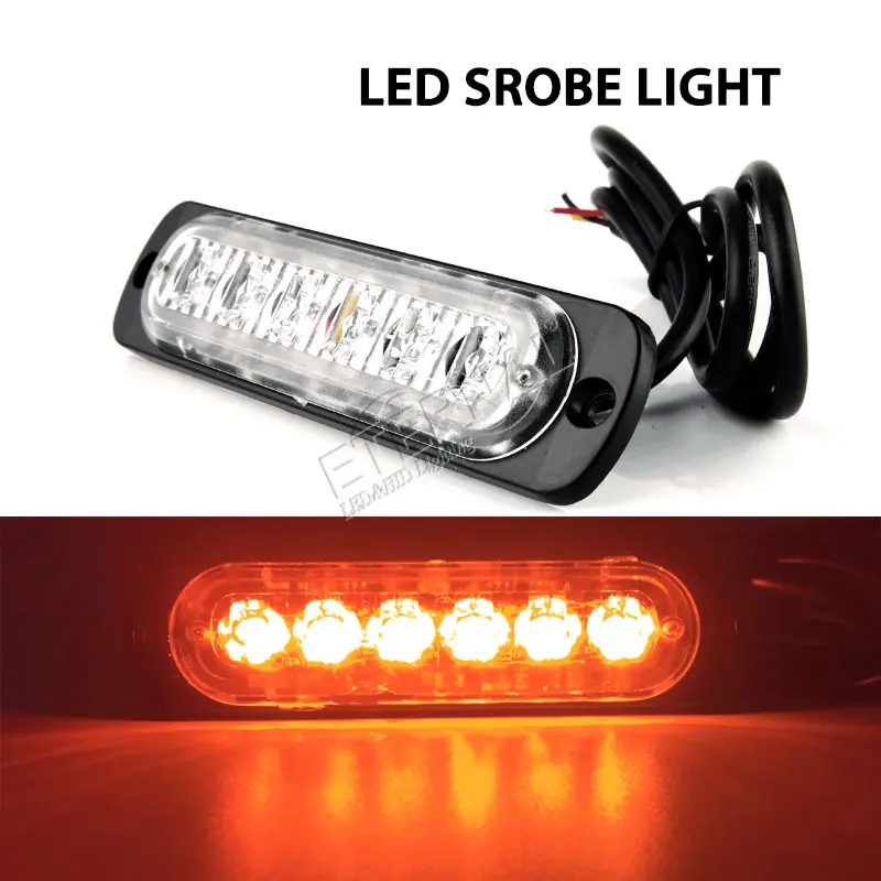 

free shipping 4pcs 12W LED strobe light engine slim car accessories for 4x4 auto motocross araba aksesuar KTM renault running