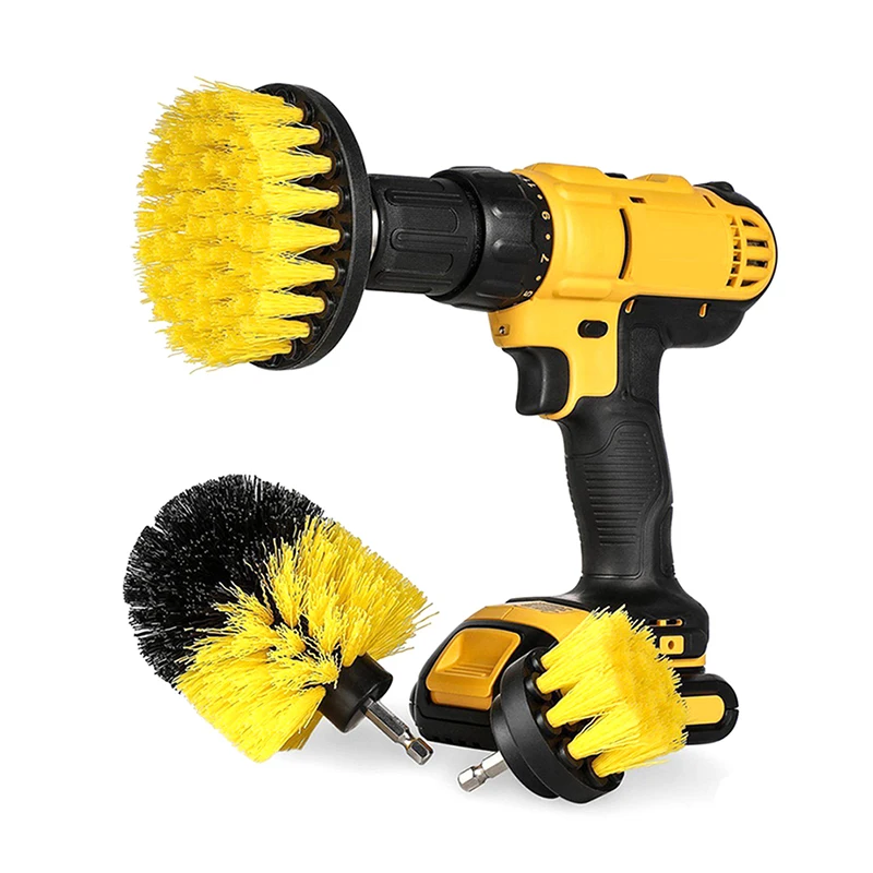 

Drill Cleaning Brush Power Scrubber Stiff Scrub Brush Bit Pad Bathroom Tile