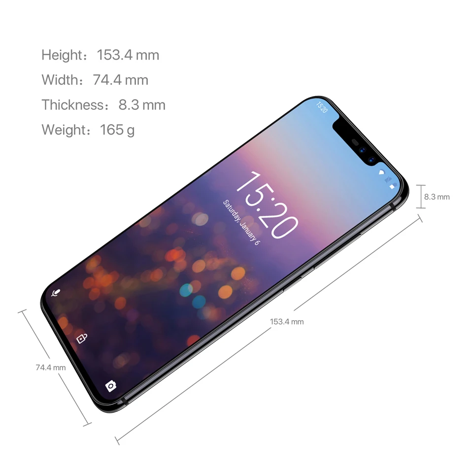 UMIDIGI Z2 6 2 &quotНотч полный Экран Android 8 1 смартфон распознавание лица ГБ 4G B P23
