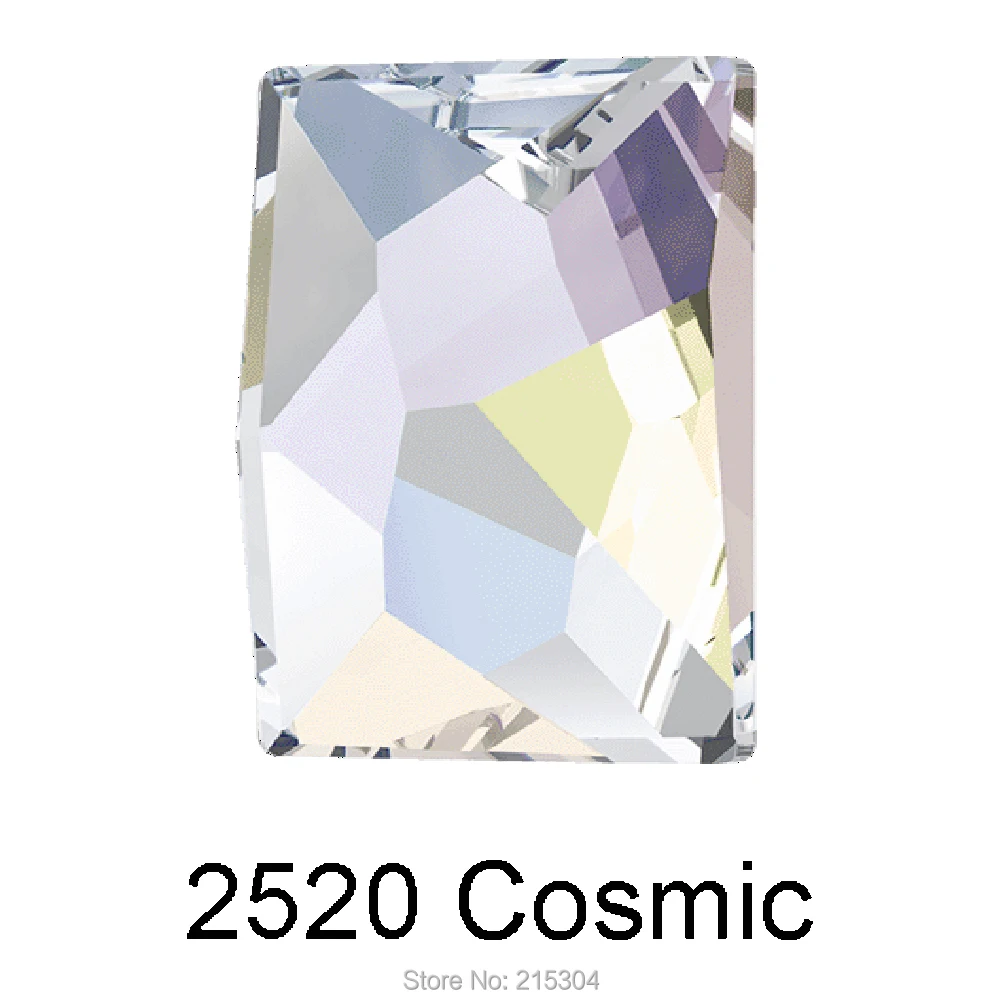 Swarovski Elements Cosmic (2520) AB Crystal (без горячей фиксации) (8x6 мм 10x8 14x10 мм) плоские стразы|flat back