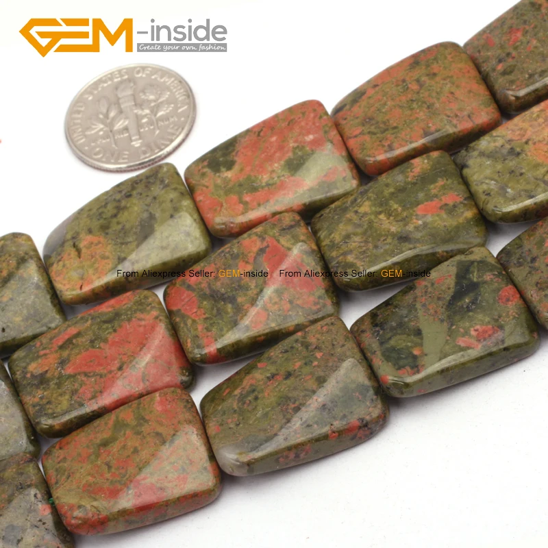 Драгоценные камни-внутри натуральные крученые прямоугольные бусины 15x20 мм