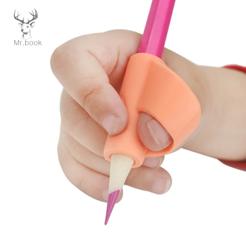6 шт. детский силиконовый держатель для карандашей и ручек захват помощи в письме