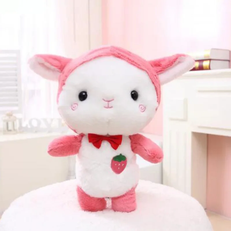 Мягкая милая игрушка клубника животное милый кролик медведь плюшевая игрушечная
