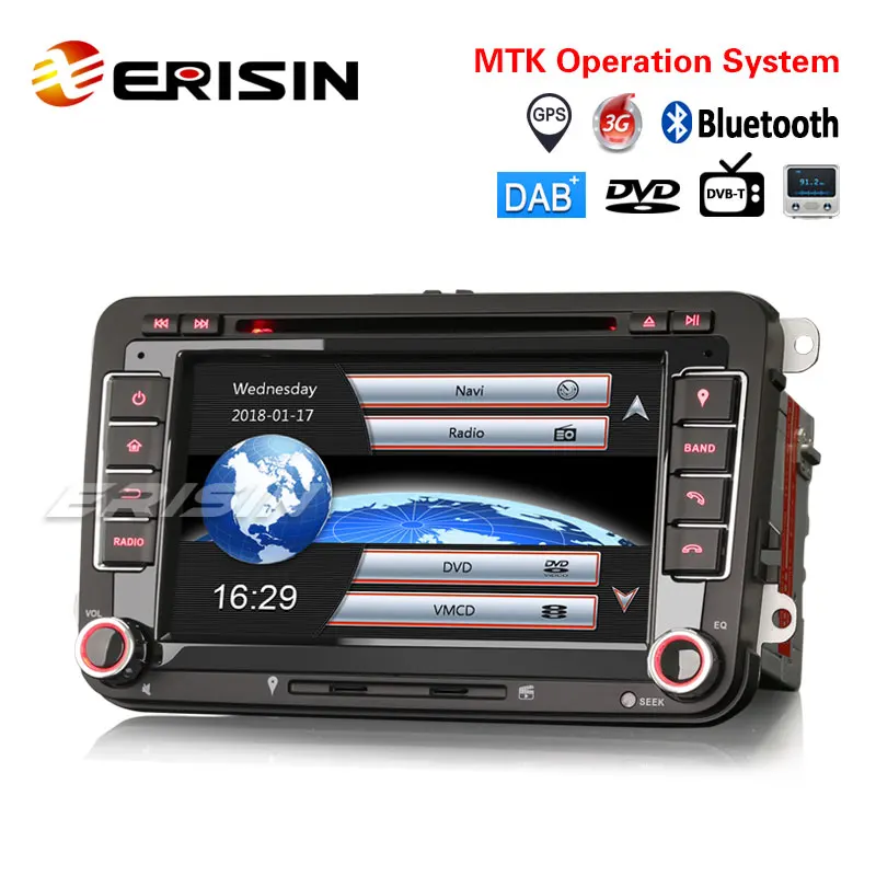 Erisin ES7148V " автомобильный стерео dvd-плеер gps 3g DAB+ система для VW Jetta Golf skoda Seat