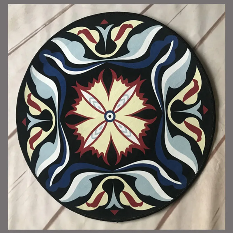 Новый круглый ретро ковер с принтом индивидуальные идеи ковры для гостиной