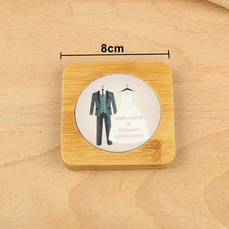 Индивидуальный свадебный подарок фарфоровые бамбуковые подстаканники с