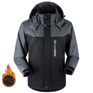 Мужская Утепленная куртка на флисе, водонепроницаемая и ветрозащитная ветровка, для альпинизма и гор, для зимы