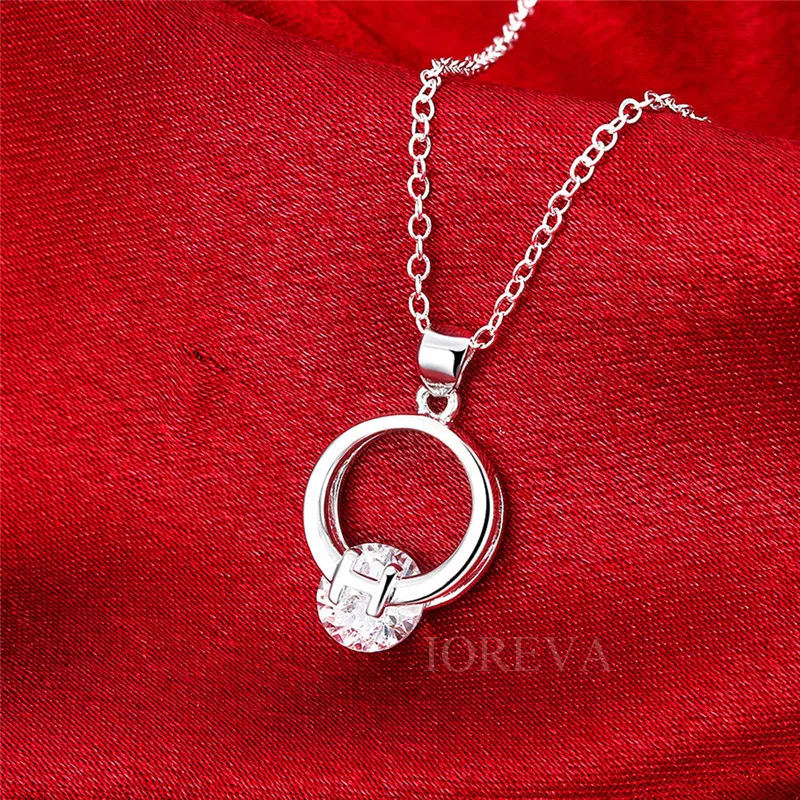 Мода круглый колье цепи & подвески посеребренная cz diamond choker ожерелье заявление
