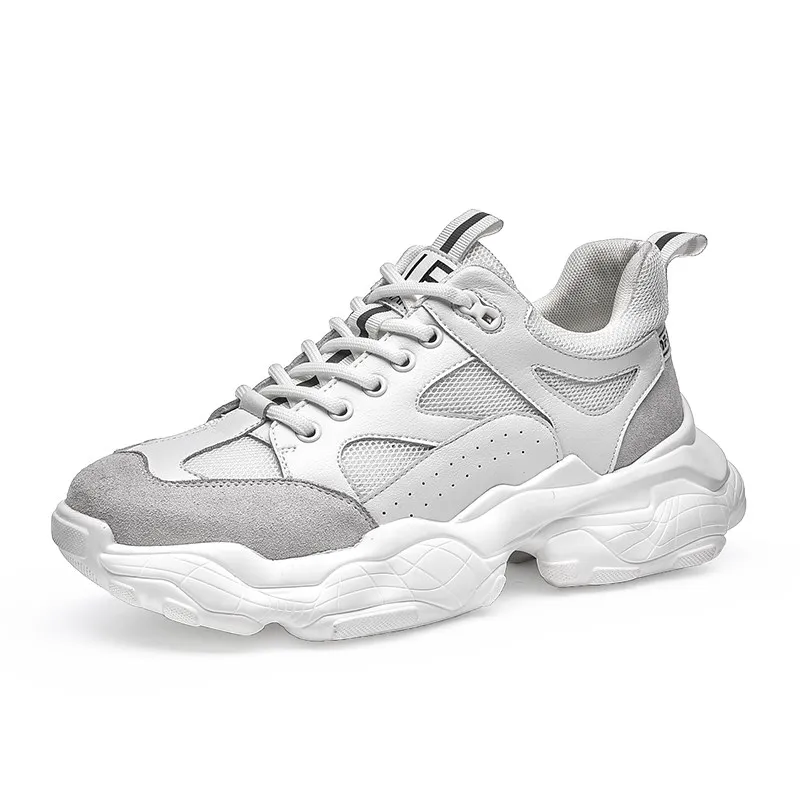 Высококачественные белые мужские кроссовки летняя дышащая дезодорирующая обувь