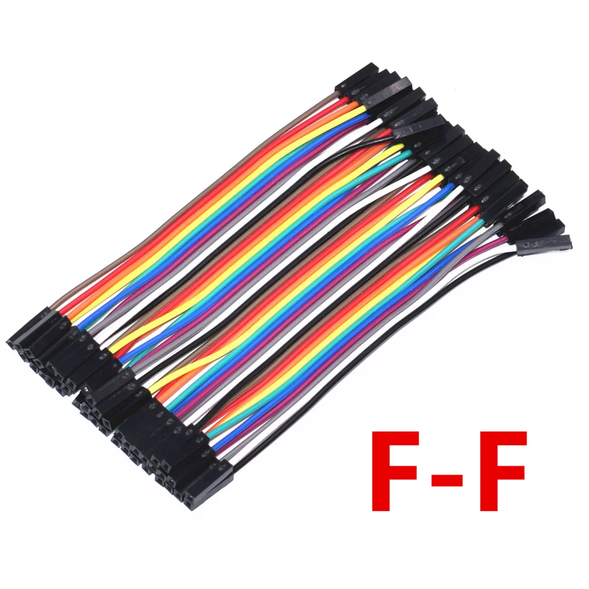 Dupont line 10 см папа-папа+ папа-мама+ мама-мама Перемычка провод Dupont кабель - Цвет: F-F