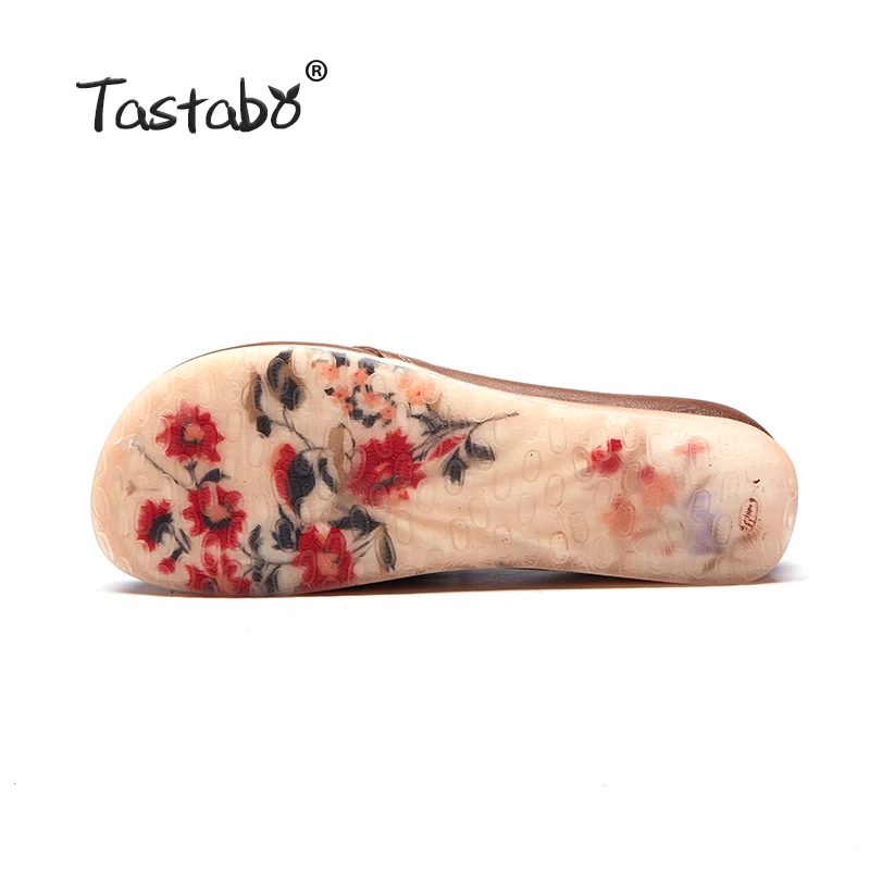 

Tastabo Genuine Leather Flat Shoe 2019 Women Shoes New Arrival Work Driving Shoes Women Flats Comfortable Lace-Up comfort