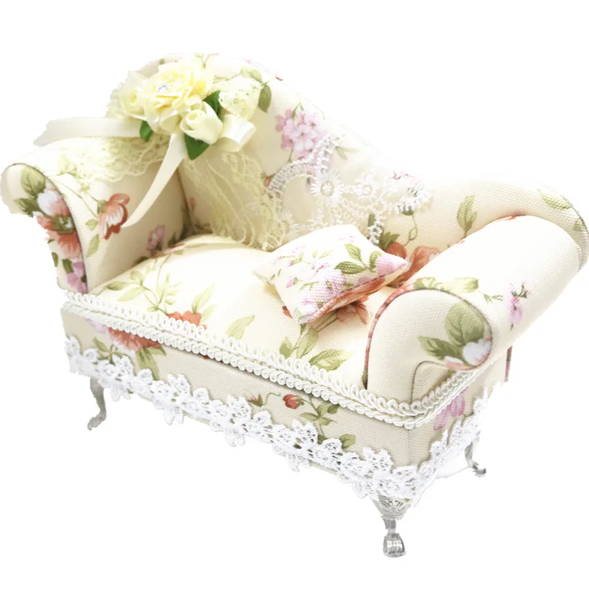 BEIOUFENG модный кукольный стул шкатулка миниатюрная кукольная мебель диван BJD аксессуары для миниатюрного кукольного домика Игрушки для девочек