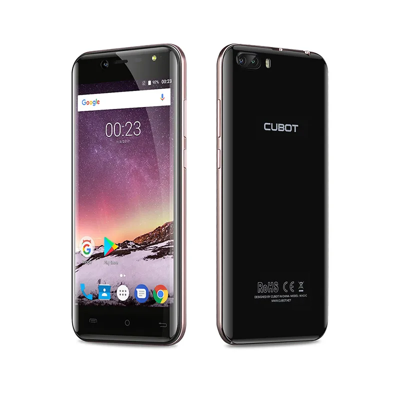 Cubot Magic 5 0 дюйма HD Android 7 смартфон MT6737 4 ядра 3 GB Оперативная память 16 Гб Встроенная 4G