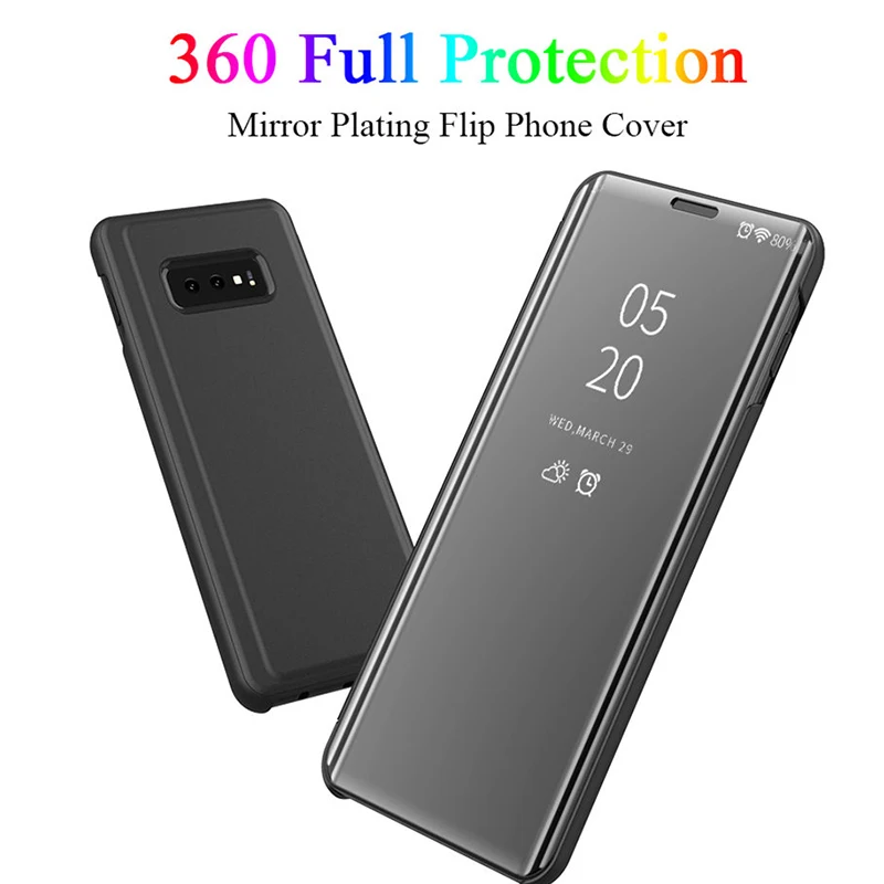Роскошный зеркальный чехол 1+ 7 Pro с умным окошком для Oneplus 6 6T 7, кожаный чехол 360 с полной защитой для Oneplus7pro Carcasa