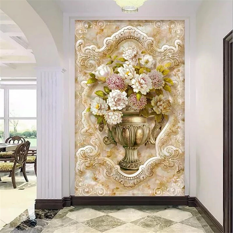 Настенные 3D обои на заказ wellyu de pared фотообои с Европейским рисунком под мрамор