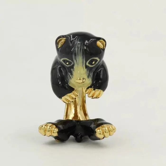 Amybaby Европейский и американский дизайн милые белые медведи эмалированная