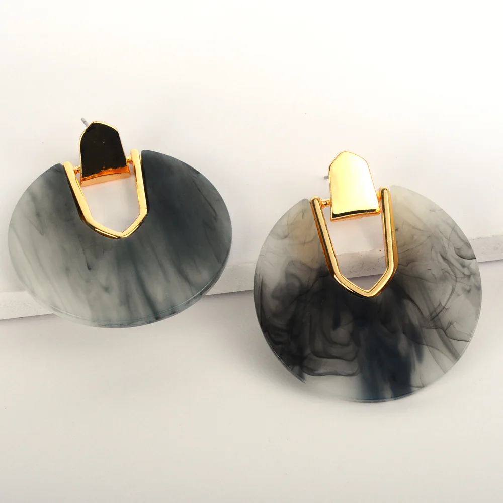 Новые жемчужные круглые висячие серьги в виде морской ракушки женские