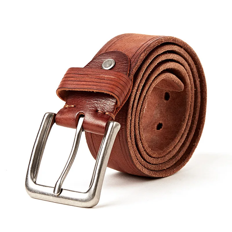 561 New Fashion Men's wide Belt men and Women Cowhide Leather Belts Pure Leather Male Belt