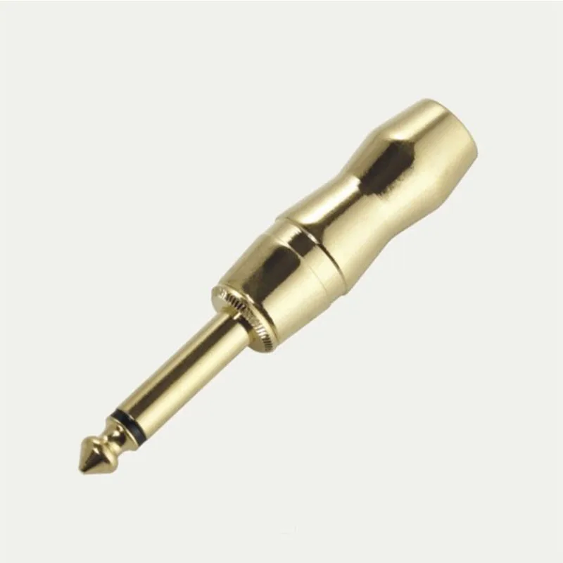 100 шт. моно Jack6.35Male Микрофон Разъем для динамиков Кабельный разъем 6 35 до RCA 3 5 папа