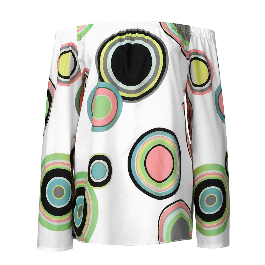 Женские топы и блузки Mujer De Moda плюс размер S-4XL Tunique Femme Blusas Mujer летняя блузка с открытыми плечами блузка блузкиз4