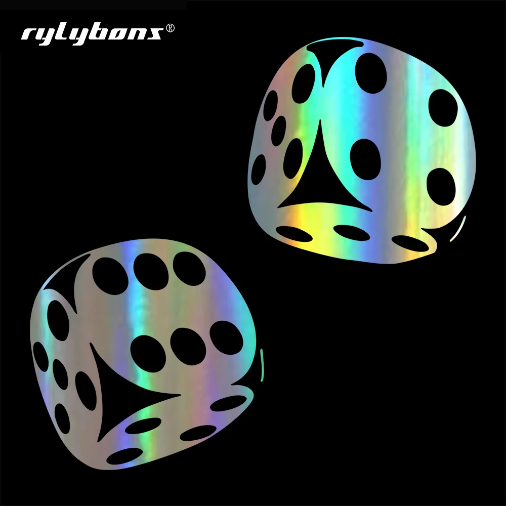 Rylybons новый автомобиль укладка 13 4*13 см казино игральные кости покер виниловые