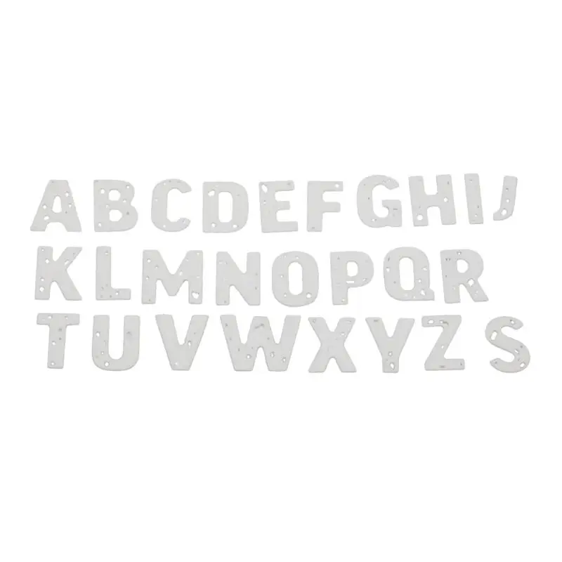 Uppercase буквенный Алфавит металлический прорезной трафарет для окраски DIY Скрапбукинг штамп для альбомов тиснение бумаги Ремесло Декор