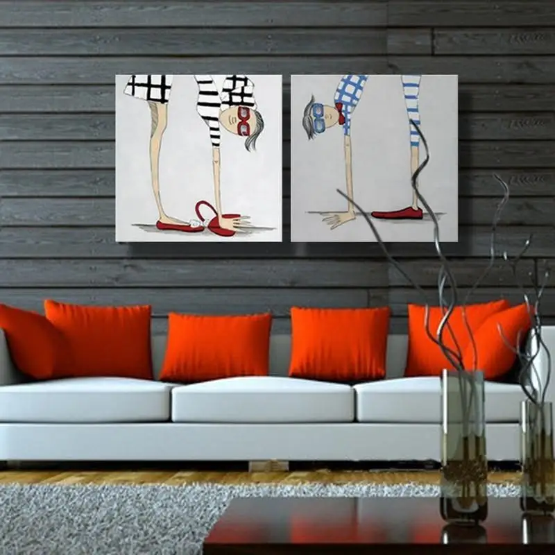 Картины ручной работы карикатурные современные картины на холсте картина маслом