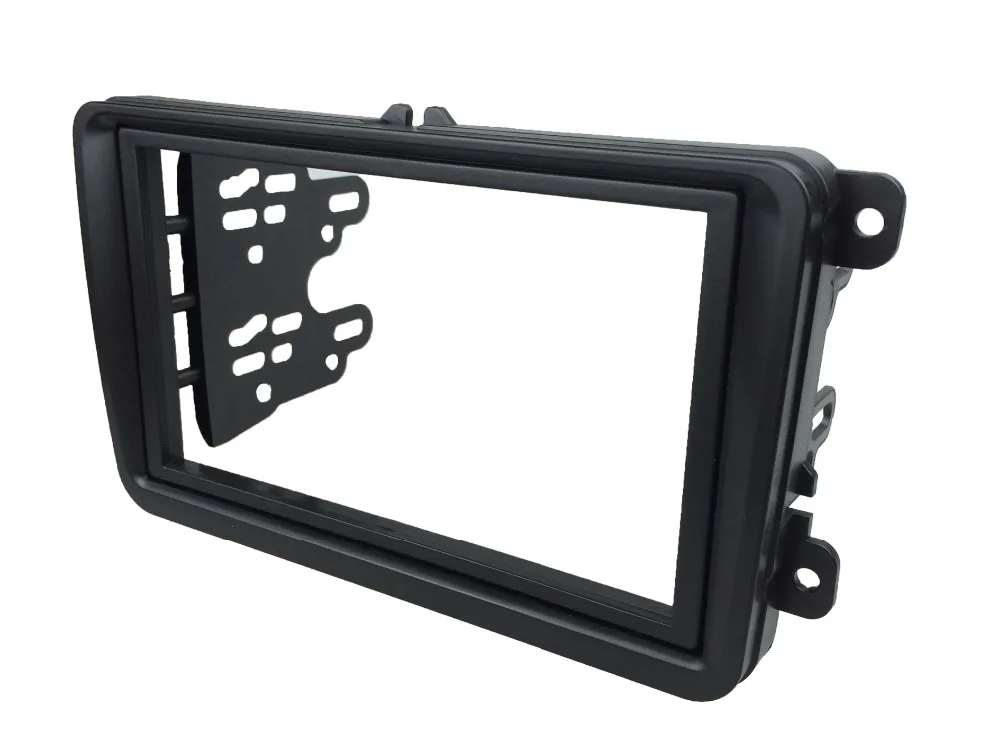 Двойной Din Автомобильная облицовка для VW VOLKSWAGEN Touran Caddy SEAT SKODA Leon Fabia Octavia стерео радио приборная Рамка адаптер панели
