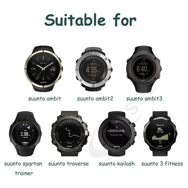 Зарядное устройство смарт-часов подставка для подзарядки для Suunto Spartan Тренажер Наручные часы HR 3 фитнес Ambit3 дорожные часы USB зарядное устройство зажим