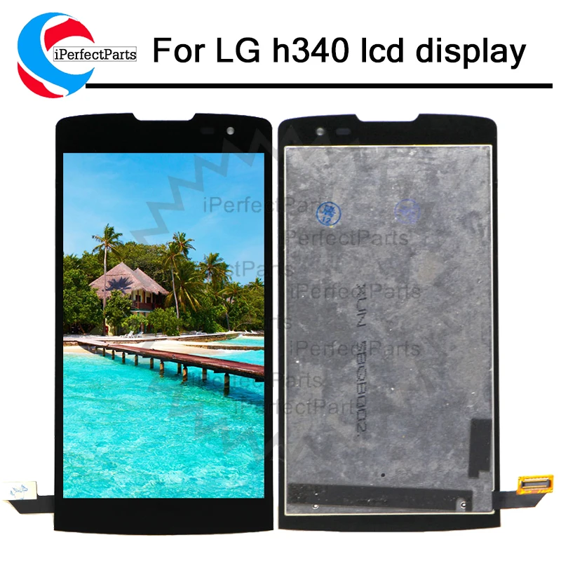 ЖК экран + сенсорная панель дигитайзер в сборе для LG Leon H340 h320 h324 H340N H326 MS345 C50