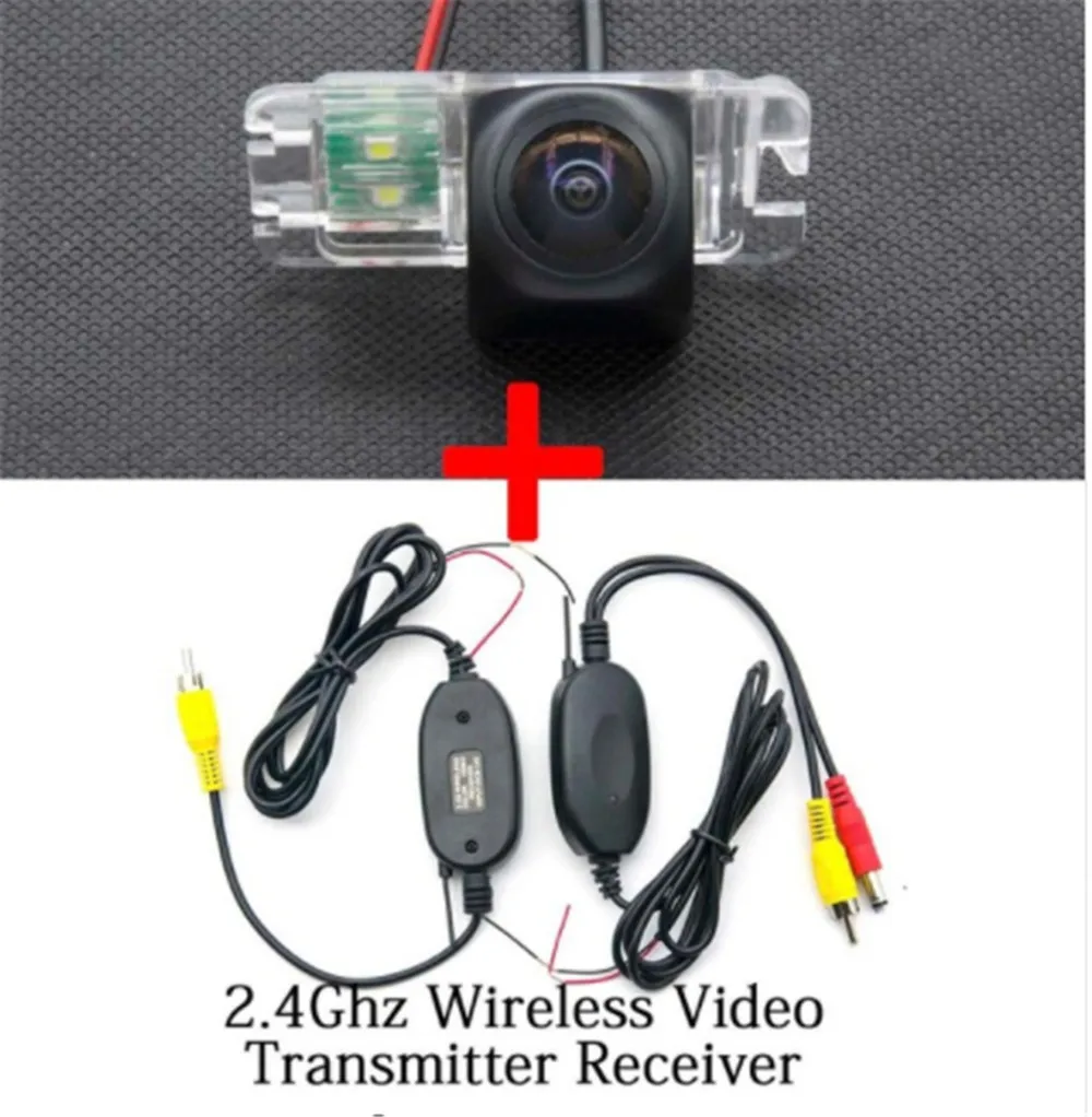 camera with wireless Траектория движения 1080P Fisheye камера заднего вида Камера для Ford Mondeo Фокус хэтчбэк Fiesta S-Max 2007 2008 2010 2011 - Название цвета: camera with wireless