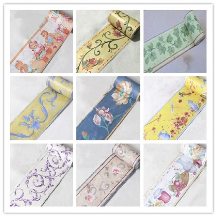 

0.1 x 10m Self-Adhesive Waterproof Waist Line Skirting 3D Modren Wall Stickers Corner Line Kitchen Bathroom Tiles Sticker