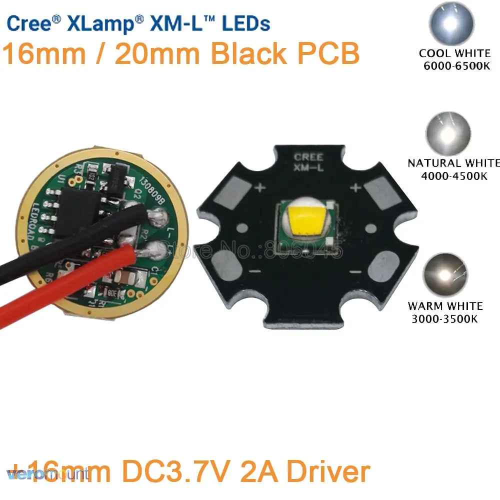 Cree XML XM L T6 холодный белый нейтральный теплый 10 Вт высокомощный светодиодный
