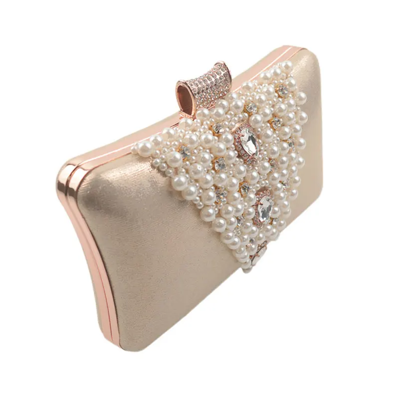 Вечерние сумочки с жемчугом женские дизайнерские праздничные сумки клатч
