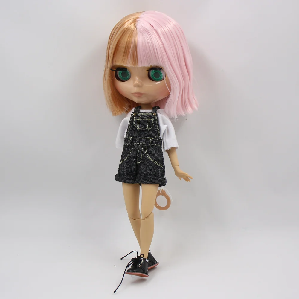 Ледяной DBS Blyth кукольные загорелая кожа шарнирное тело глянцевый Золотой пишется
