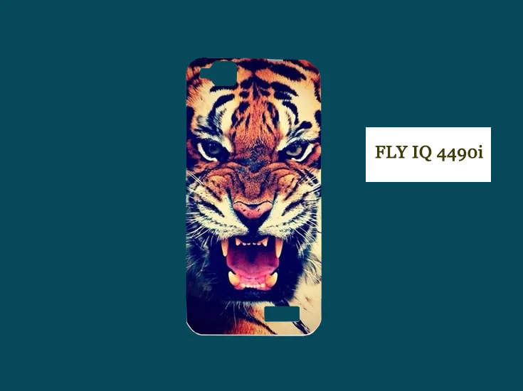 Чехол для Fly IQ4490i высококачественный мягкий чехол из ТПУ С Рисунком Тигра льва