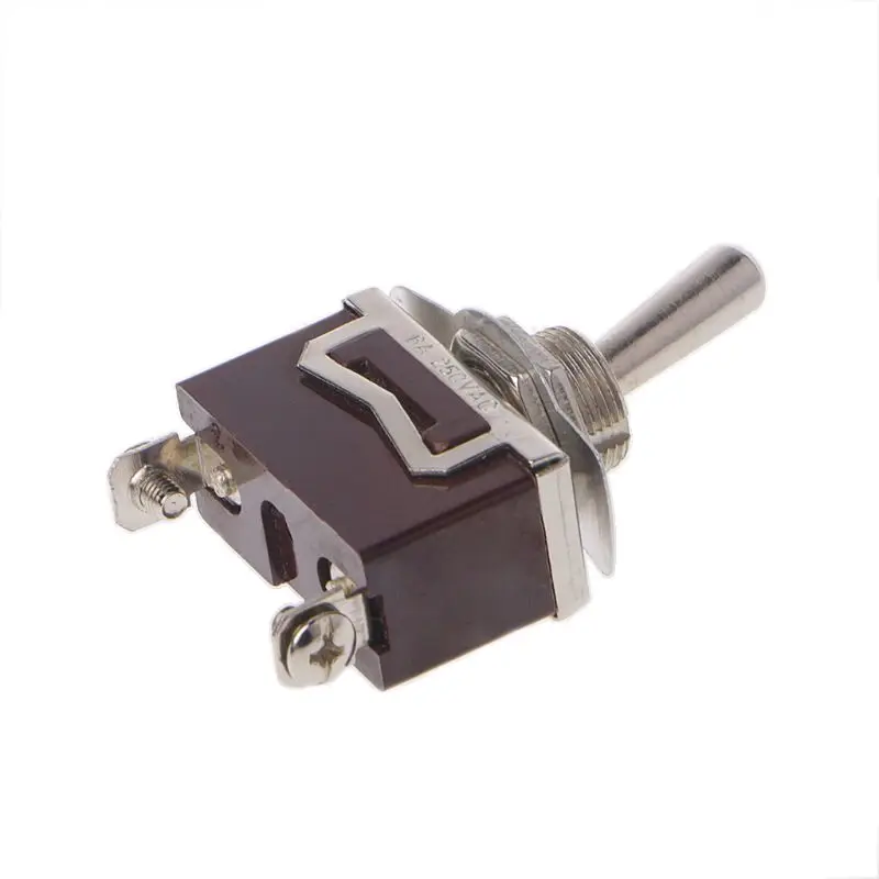 OOTDTY сверхмощный SPST 2Pin 2 терминала 10A AC 250V ВКЛ/ВЫКЛ Кулисный тумблер E-TEN1021 |