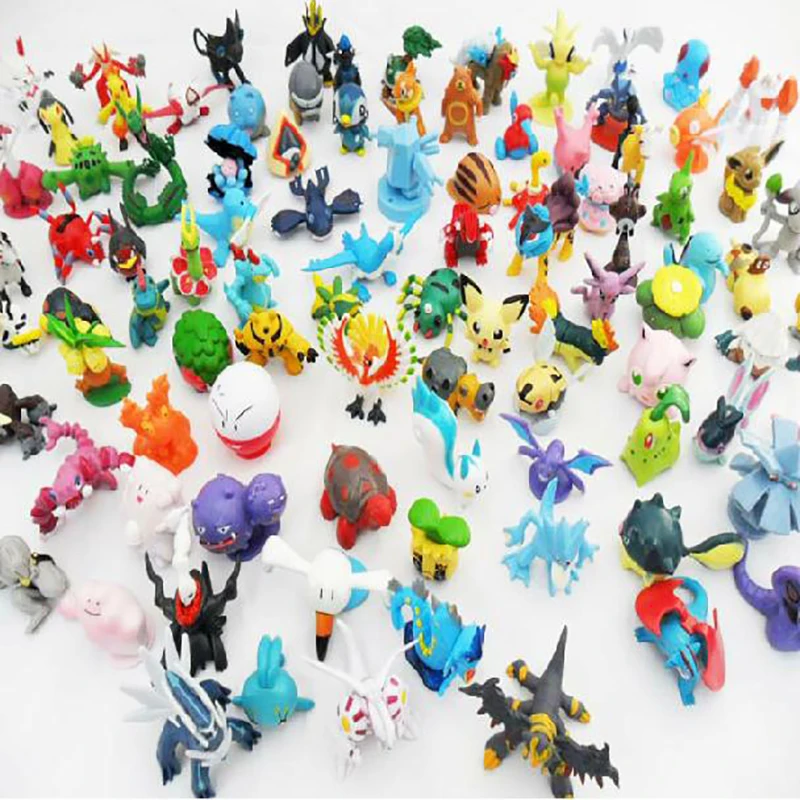 24pcs/set Pokeball Figures Model Cute Mini Pikachu Monster Toys Random Brinquedos Collection Anime For Kids#B | Игрушки и хобби